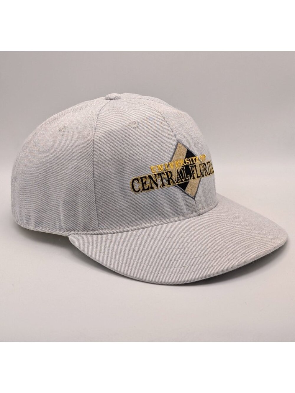 UCF University Of Central Florida Knights Hat Snapback Cap Gray Vintage USA Made